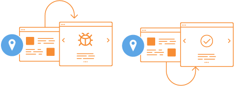 line art drawing representing software bugs